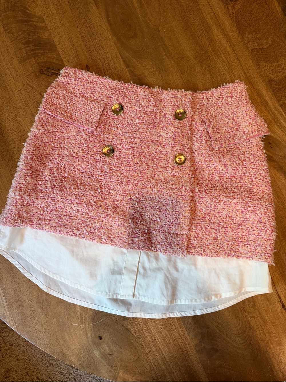 Pink sparkley Anthropologie skirt